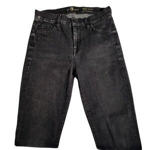 7 For All Mankind Gwenevere High-Waist Skinny Jeans | Size 26 | Black